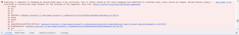 A component is changing an uncontrolled input to be controlled in React