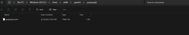 Gemini commands