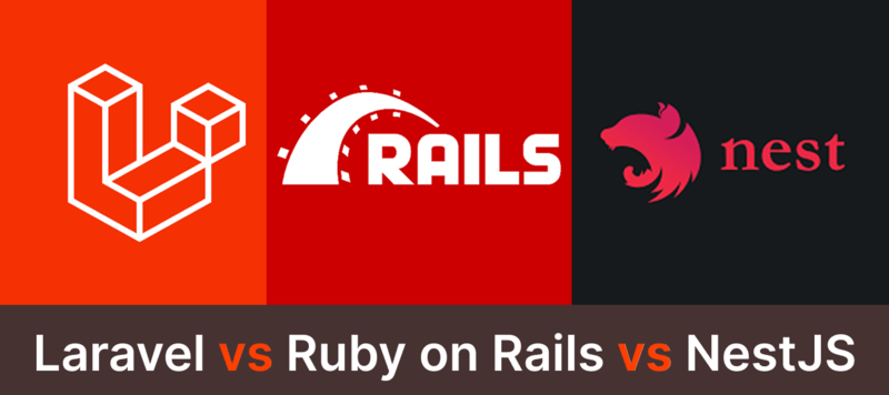 Laravel vs Ruby vs NestJS