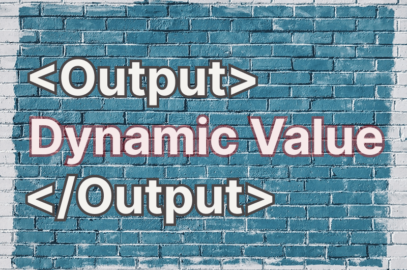 HTML Output tag