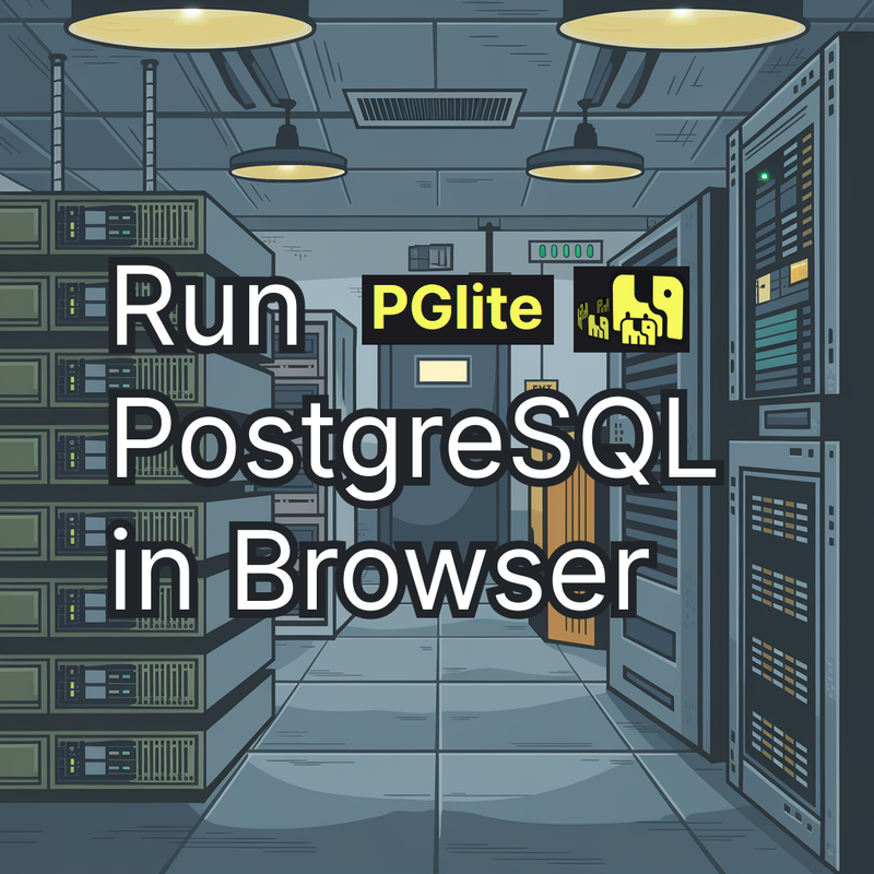 PGlite: Run PostgreSQL in Browser & Node.js - No Server Required