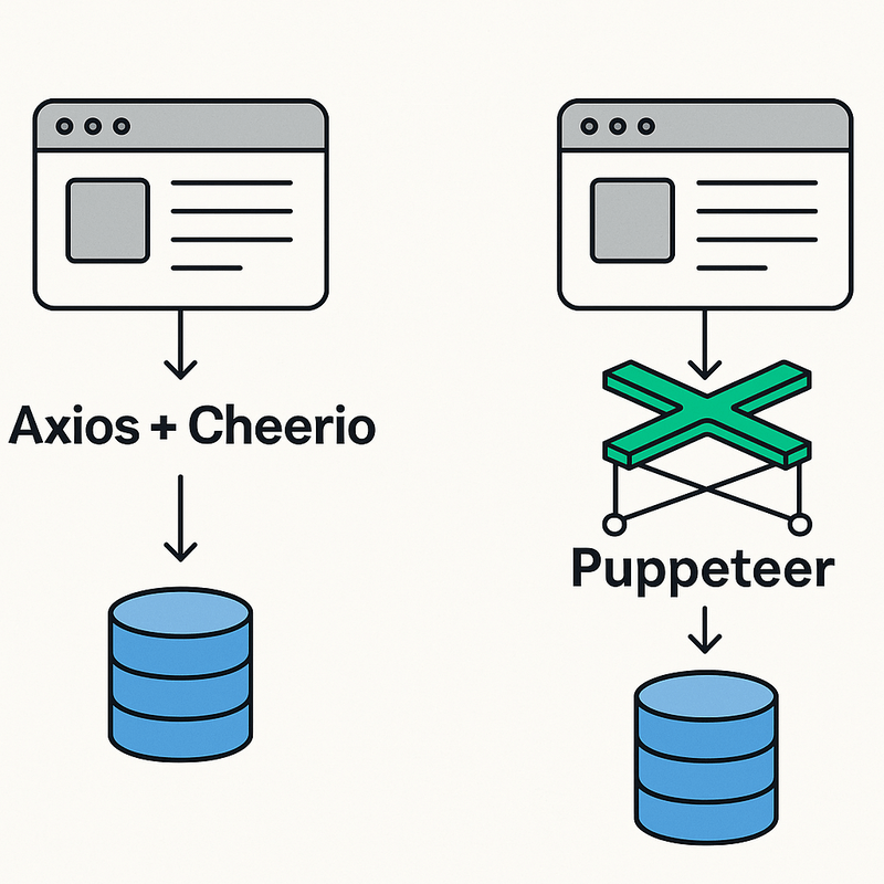 Cheerio vs Puppeteer