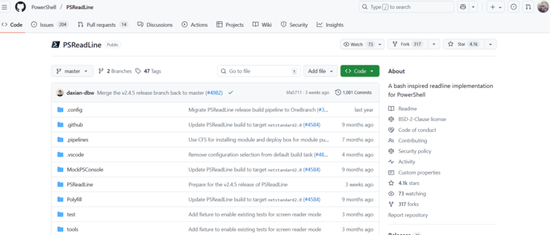 PSReadLine PSReadLine