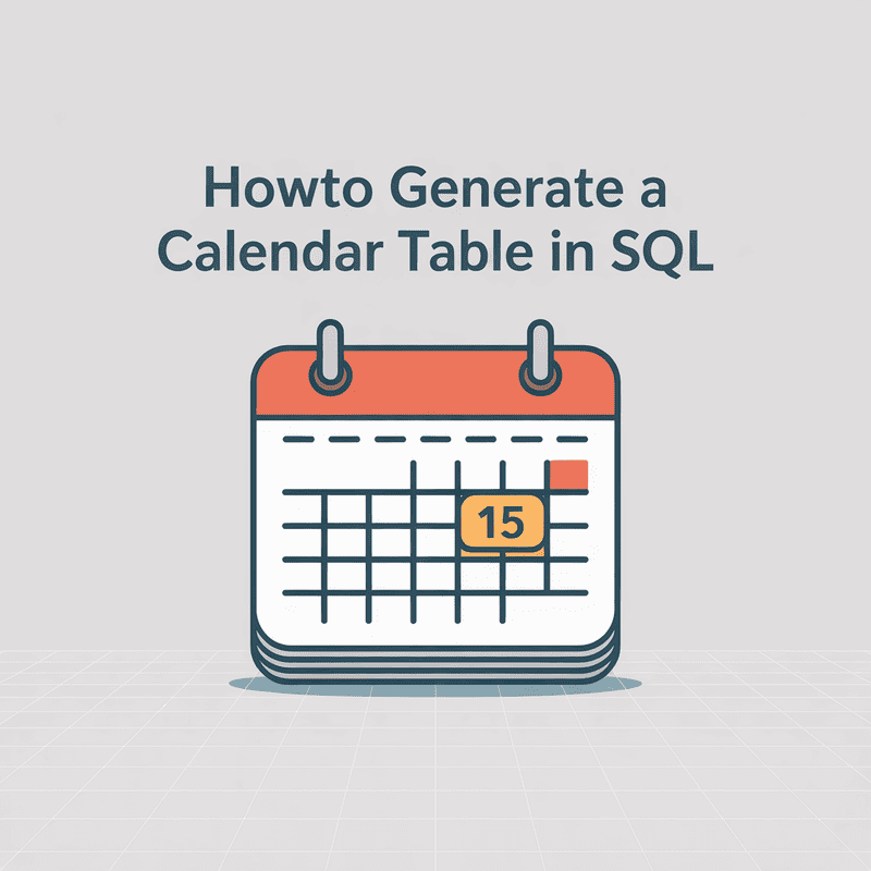 Howto Generate a Calendar Table in SQL