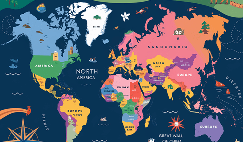 Earth map