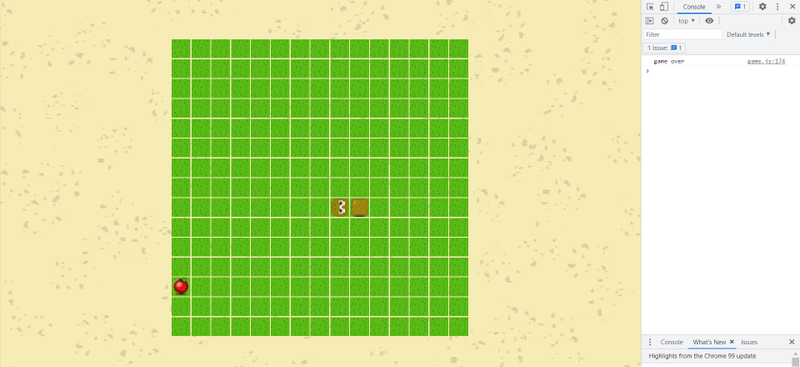 Game over in console