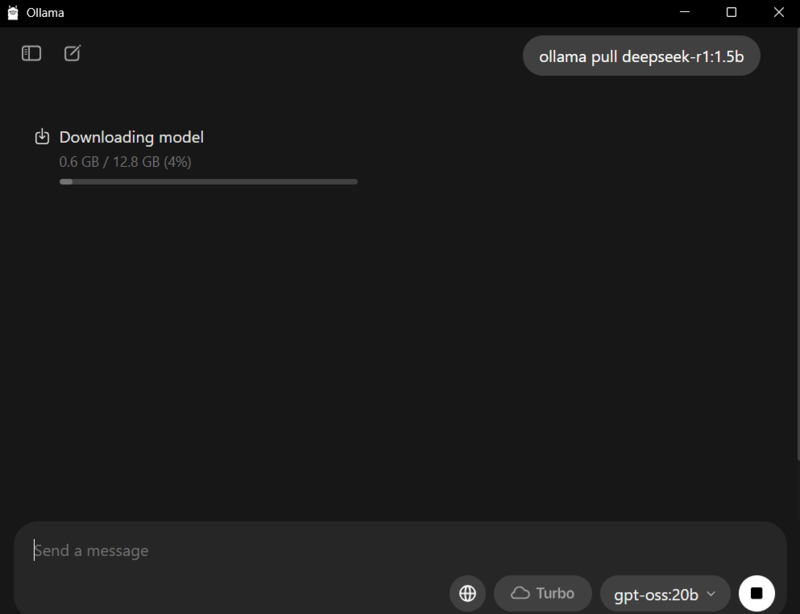 Ollama pull deepseek r1 Ollama pull deepseek