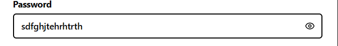PasswordInput screenshot