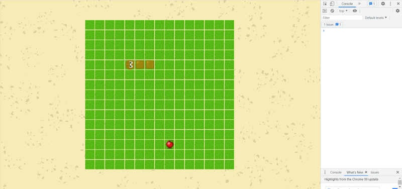 Snake with rotated head