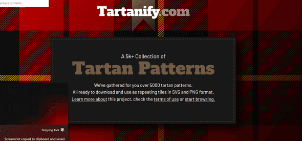 Tartan Patterns