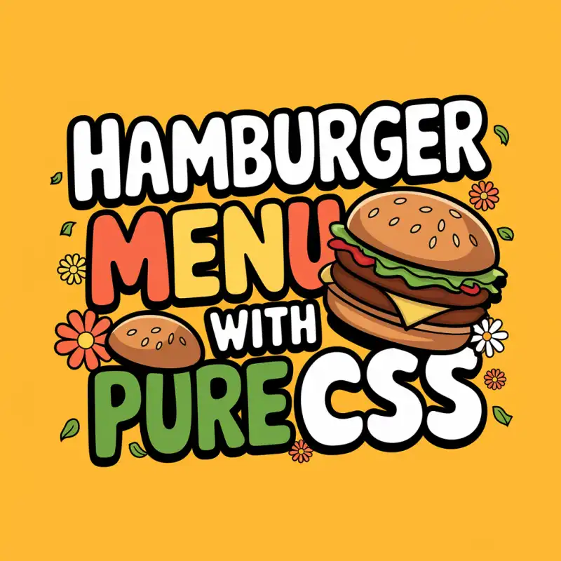 Build a Simple Hamburger Menu Using HTML & CSS